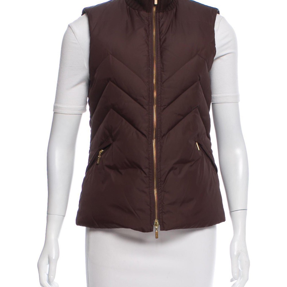 Tory Burch Down Zip-Up Vest
